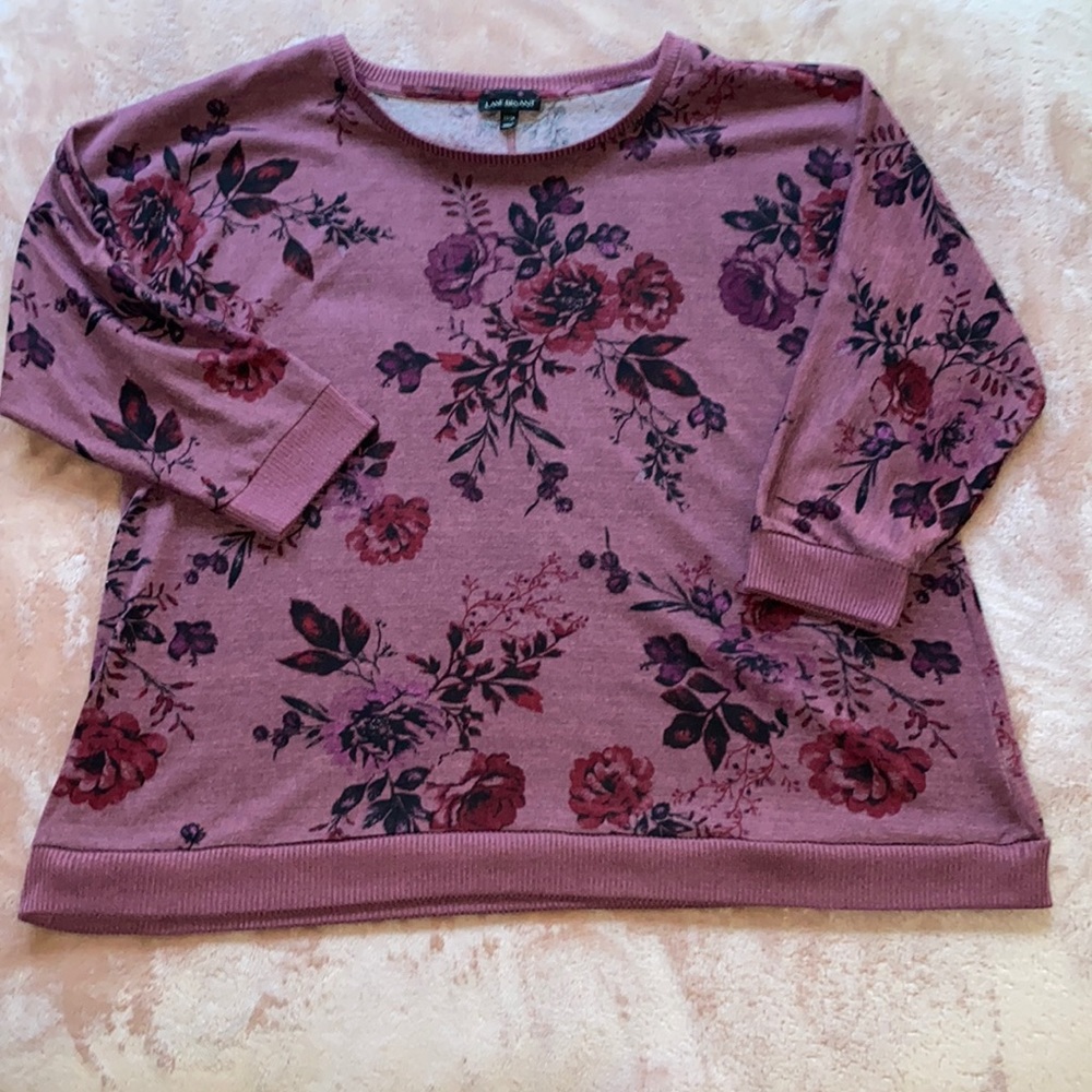 Lane Bryant 3/4 Sleeve Top